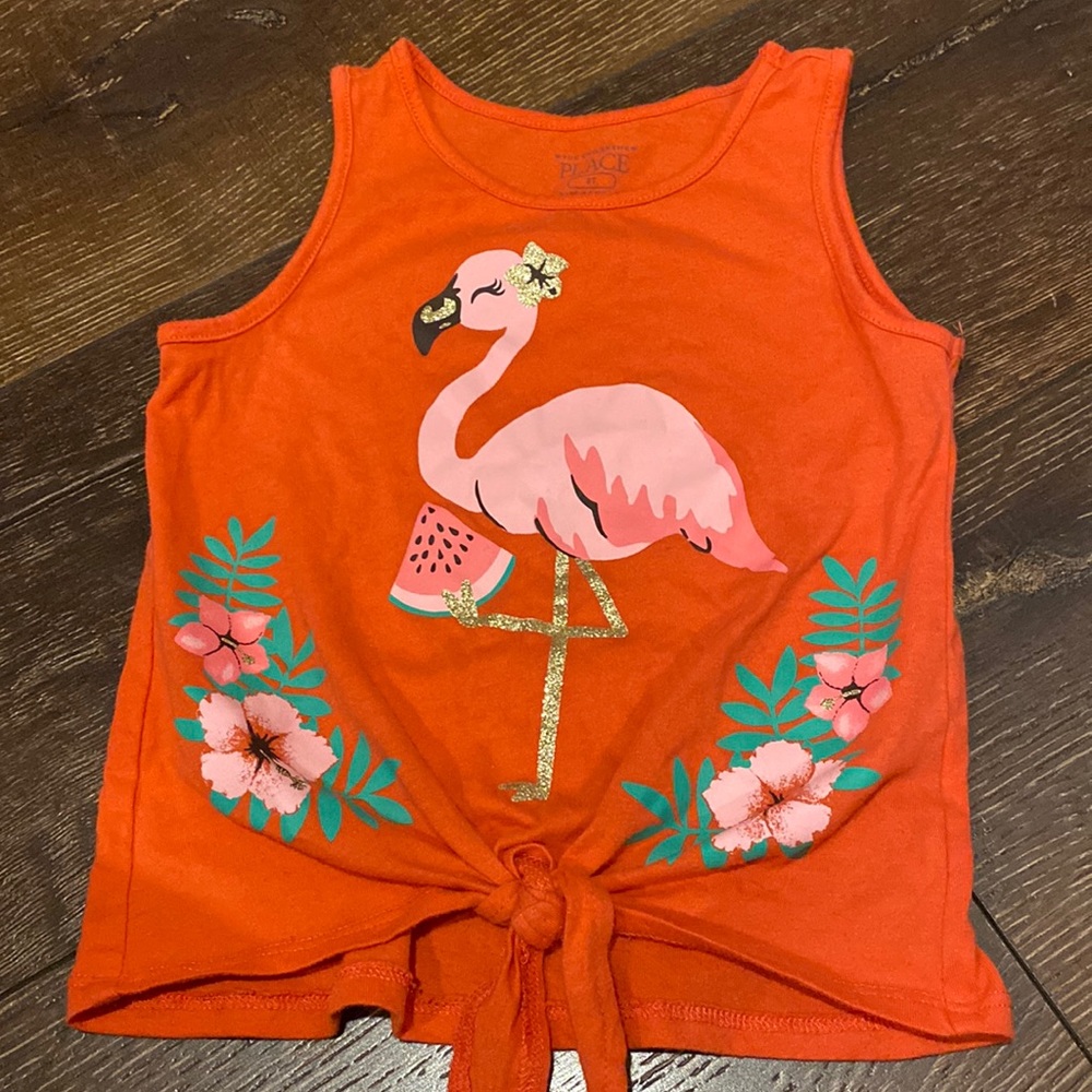 Flamingo Tie Tank